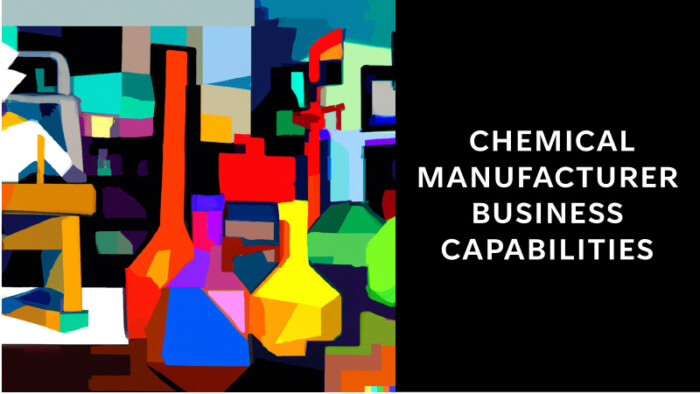 Chemical Manufacturer Business Capabilities Map