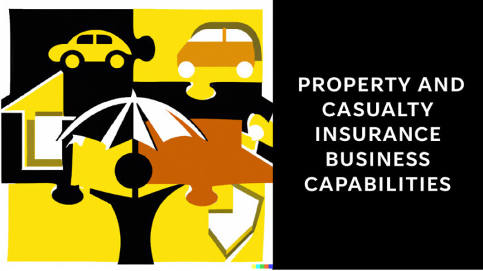 Property and Casualty Insurance Business Capability Map
