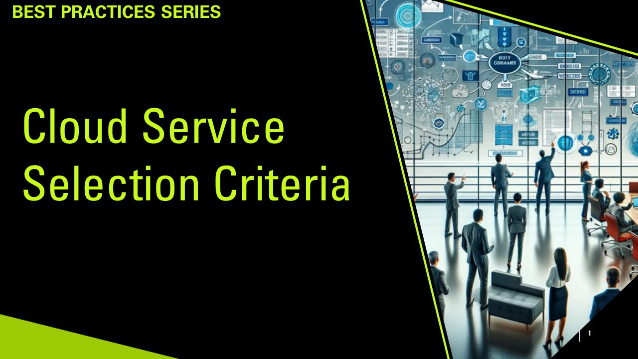 Cloud Service Selection Criteria