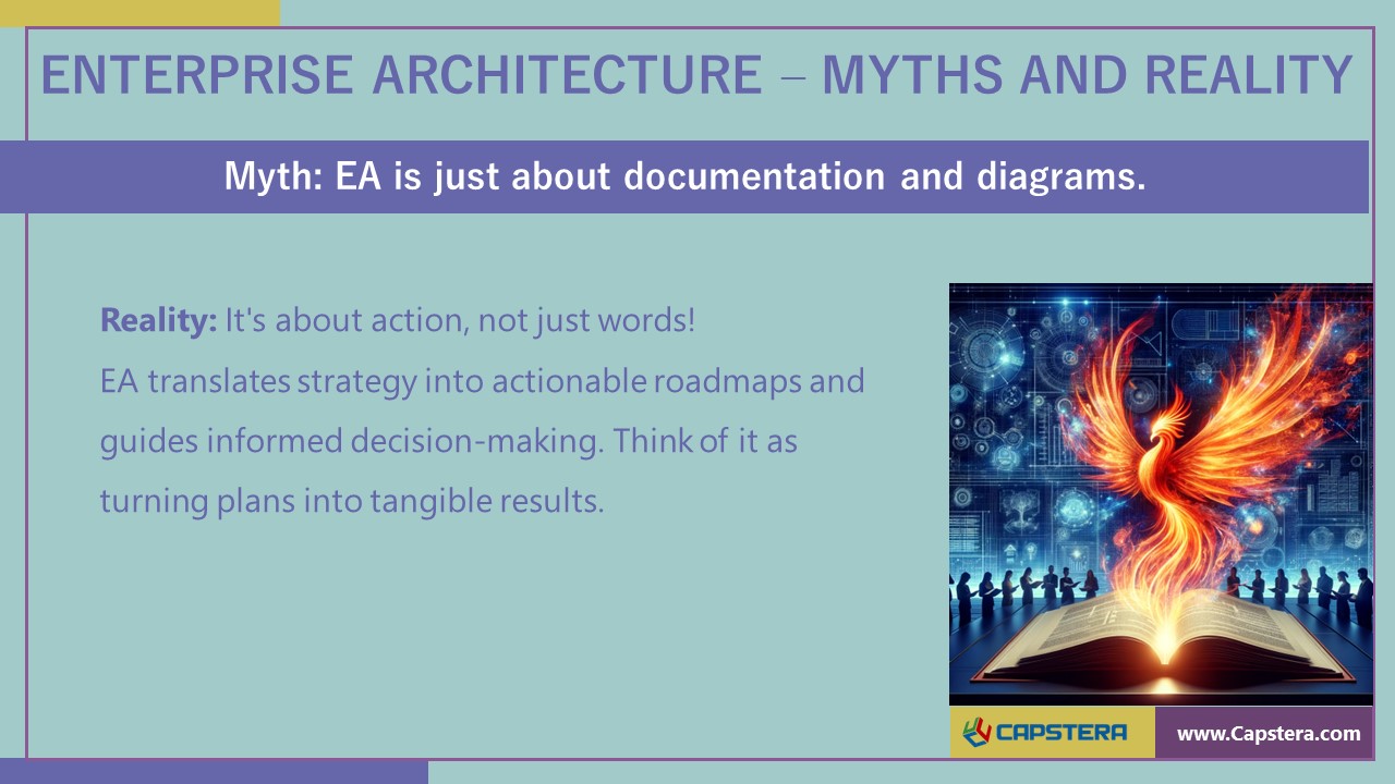 EA is just about documentation and diagrams.