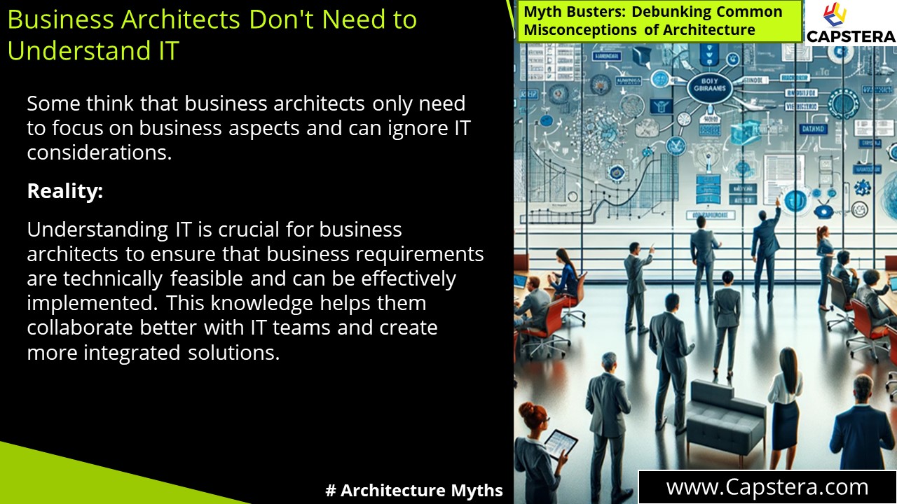 Business Architects Don't Need to Understand IT