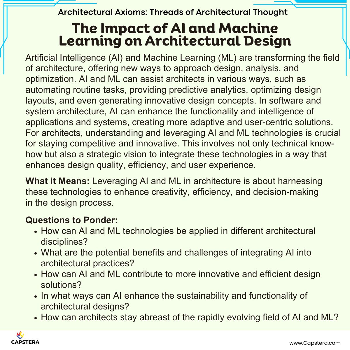 The Impact of AI and Machine Learning on Architectural Design