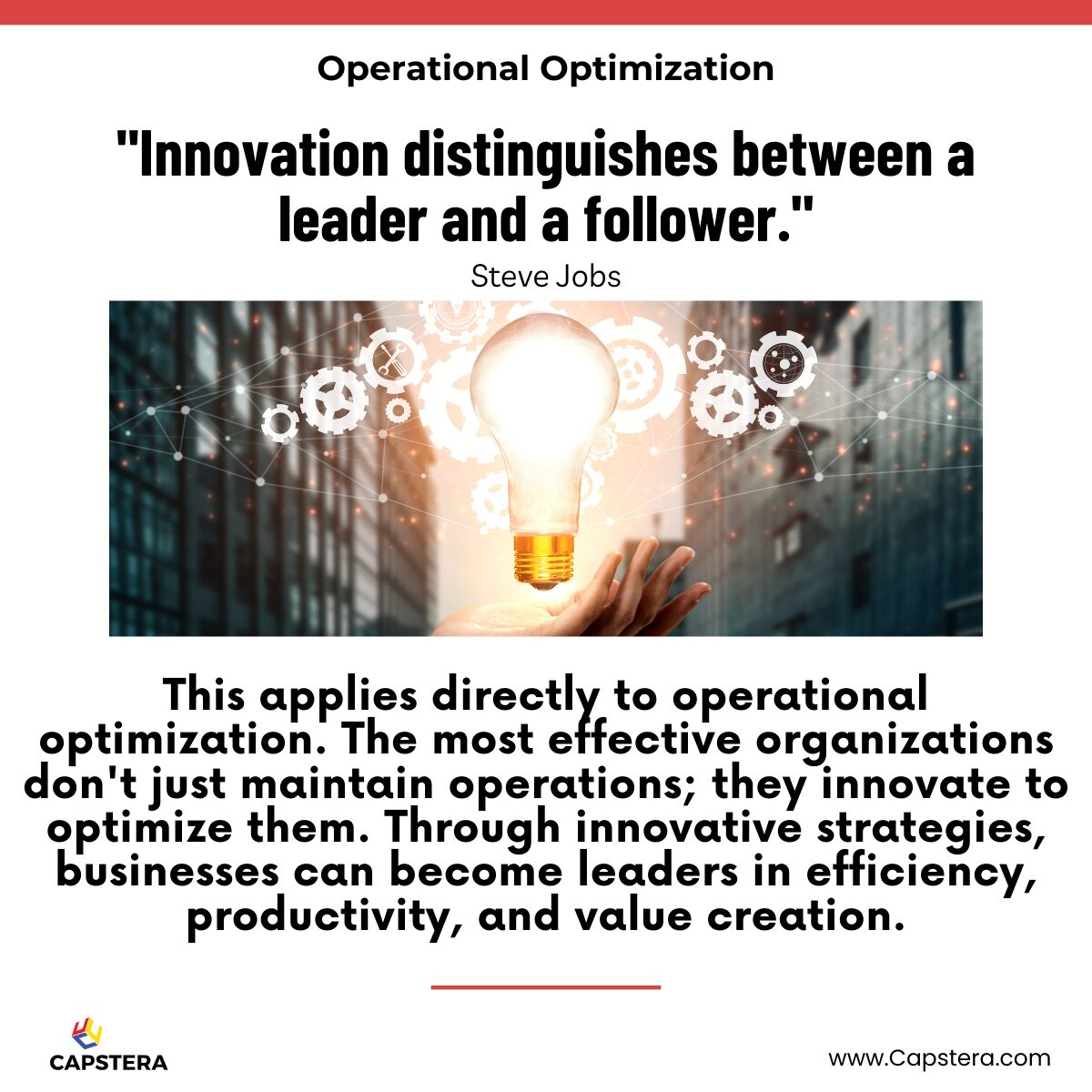 Innovation distinguishes between a leader and a follower. - Steve Jobs