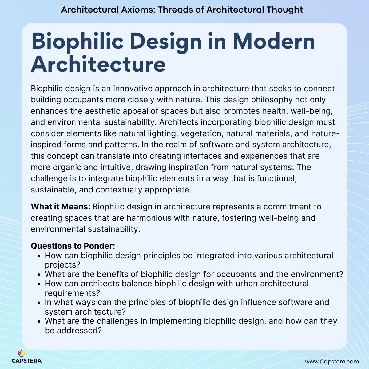 Biophilic Design in Modern Architecture